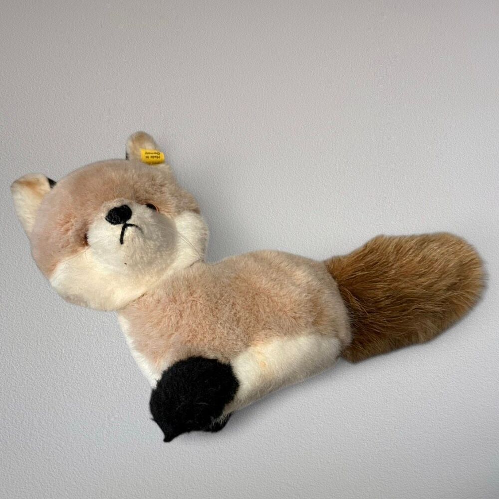 7.5” Tall Steiff “Snuffy” Fox Plush German Germany Vintage